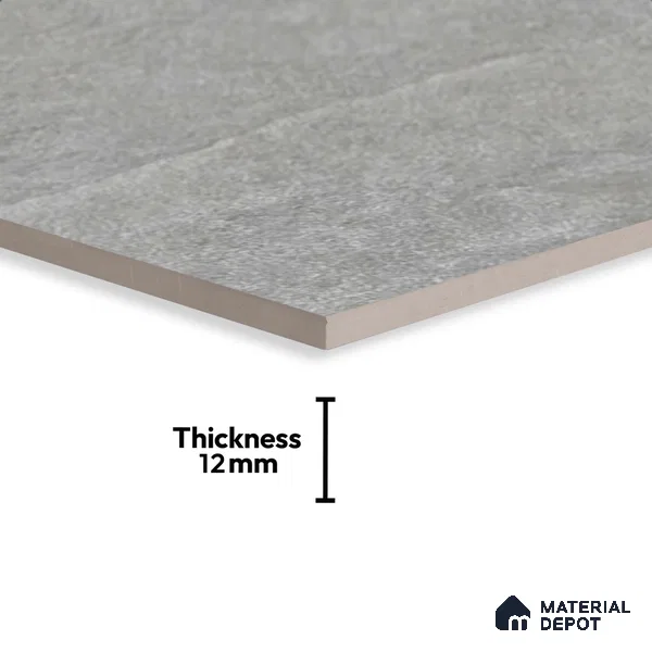 Stone Floor Tile TL 10354 D Brasilian Gris 2 ft x 2 ft Matte Finish Anti Skid Vitrified Tile - 12 mm | Suitable for Balcony, Terrace & Coutyard