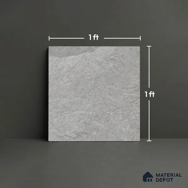 Stone Look TL 10354 F Anti Skid Tile Floor Tile 1 ft x 1 ft Vitrified Matte Finish - 12 mm