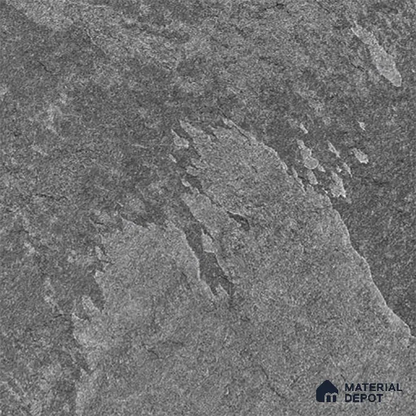 Stone Floor Tile TL 10354 G Brasilian Nero 2 ft x 2 ft Matte Finish Anti Skid Vitrified Tile - 12 mm | Suitable for Balcony, Terrace & Coutyard