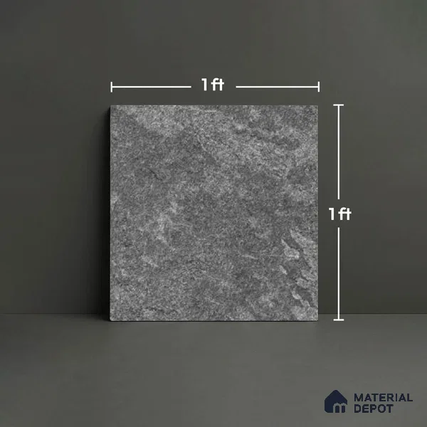 Stone Look TL 10354 I Anti Skid Tile Floor Tile 1 ft x 1 ft Vitrified Matte Finish - 12 mm