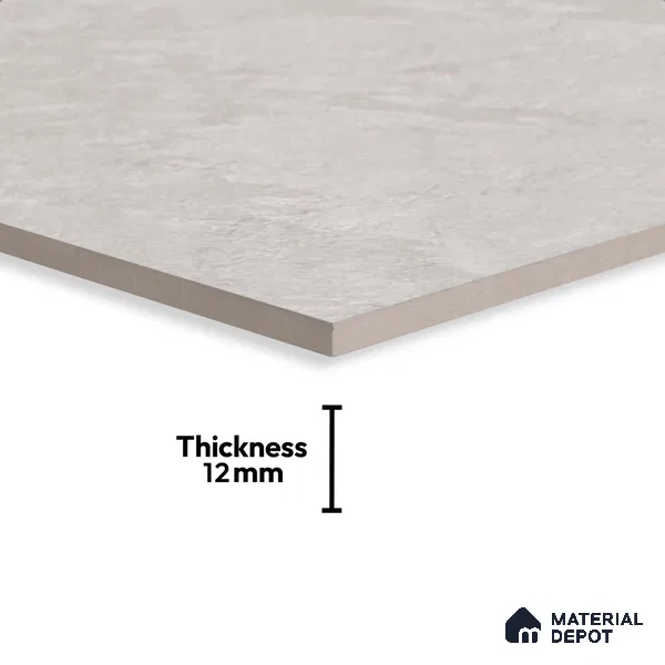 Stone Floor Tile TL 10354 Brasilian Grafitte 2 ft x 2 ft Matte Finish Anti Skid Vitrified Tile - 12 mm | Suitable for Balcony, Terrace & Coutyard