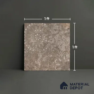 Stone Look TL 10355 D Anti Skid Tile Floor Tile 1 ft x 1 ft Vitrified Matte Finish - 12 mm