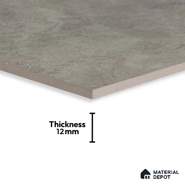 Stone Floor Tile TL 10355 E Boston Gris 2 ft x 2 ft Matte Finish Anti Skid Vitrified Tile - 12 mm | Suitable for Balcony, Terrace & Coutyard