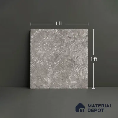 Stone Look TL 10355 H Anti Skid Tile Floor Tile 1 ft x 1 ft Vitrified Matte Finish - 12 mm
