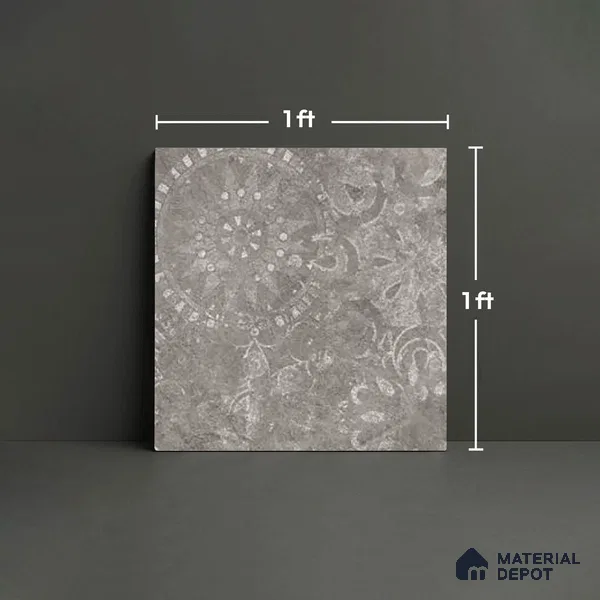 Stone Look TL 10355 H Anti Skid Tile Floor Tile 1 ft x 1 ft Vitrified Matte Finish - 12 mm