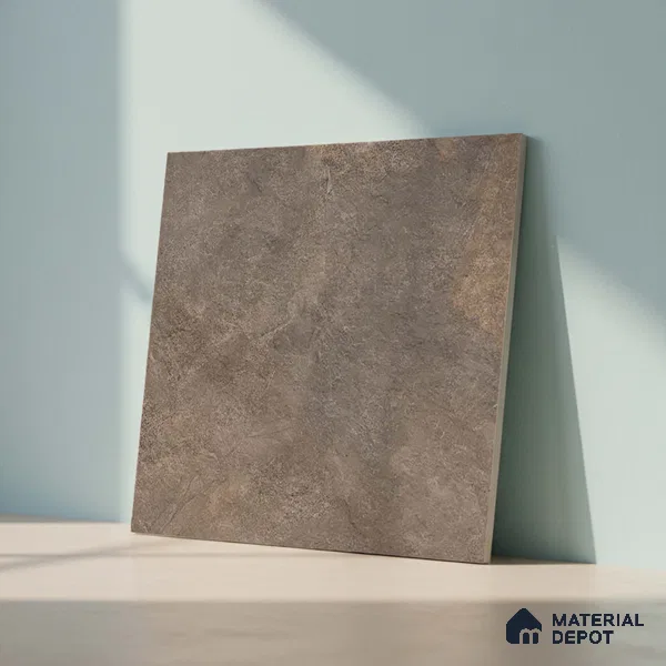 Stone Floor Tile TL 10355 Boston Brown 2 ft x 2 ft Matte Finish Anti Skid Vitrified Tile - 12 mm | Suitable for Balcony, Terrace & Coutyard
