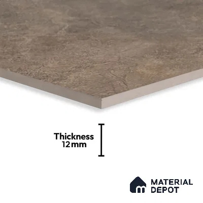 Stone Floor Tile TL 10355 Boston Brown 2 ft x 2 ft Matte Finish Anti Skid Vitrified Tile - 12 mm | Suitable for Balcony, Terrace & Coutyard