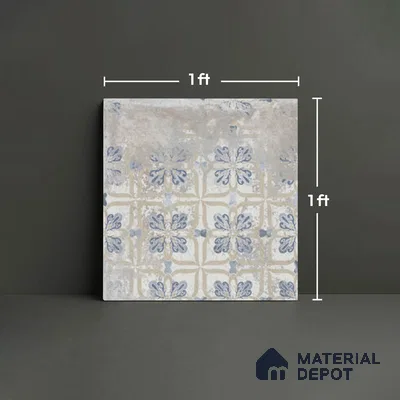 Stone Look TL 10370 D Anti Skid Tile Floor Tile 1 ft x 1 ft Vitrified Matte Finish - 12 mm