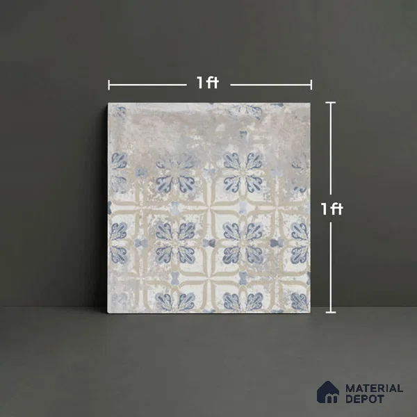 Stone Look TL 10370 D Anti Skid Tile Floor Tile 1 ft x 1 ft Vitrified Matte Finish - 12 mm
