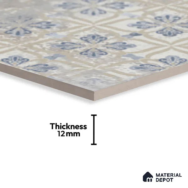 Stone Look TL 10370 D Anti Skid Tile Floor Tile 1 ft x 1 ft Vitrified Matte Finish - 12 mm
