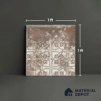 Stone Look TL 10370 H Anti Skid Tile Floor Tile 1 ft x 1 ft Vitrified Matte Finish - 12 mm