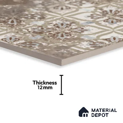 Stone Look TL 10370 H Anti Skid Tile Floor Tile 1 ft x 1 ft Vitrified Matte Finish - 12 mm