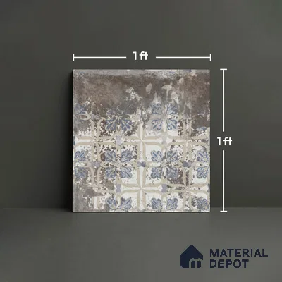 Stone Look TL 10370 L Anti Skid Tile Floor Tile 1 ft x 1 ft Vitrified Matte Finish - 12 mm