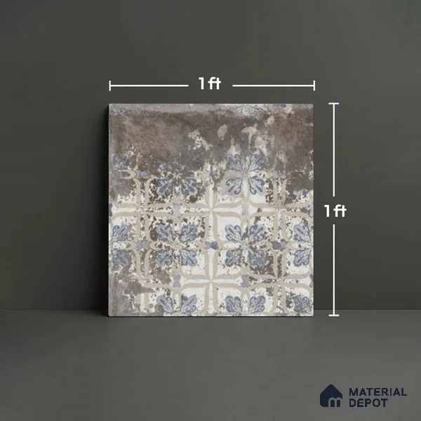 Stone Look TL 10370 L Anti Skid Tile Floor Tile 1 ft x 1 ft Vitrified Matte Finish - 12 mm