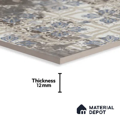 Stone Look TL 10370 L Anti Skid Tile Floor Tile 1 ft x 1 ft Vitrified Matte Finish - 12 mm