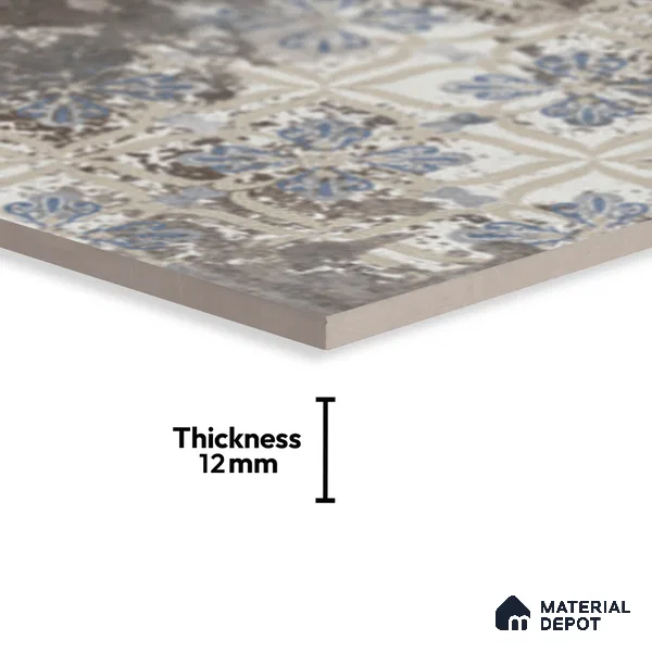 Stone Look TL 10370 L Anti Skid Tile Floor Tile 1 ft x 1 ft Vitrified Matte Finish - 12 mm