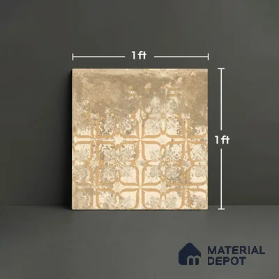 Stone Look TL 10370 P Anti Skid Tile Floor Tile 1 ft x 1 ft Vitrified Matte Finish - 12 mm