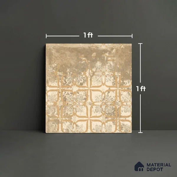 Stone Look TL 10370 P Anti Skid Tile Floor Tile 1 ft x 1 ft Vitrified Matte Finish - 12 mm