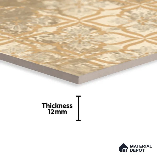 Stone Look TL 10370 P Anti Skid Tile Floor Tile 1 ft x 1 ft Vitrified Matte Finish - 12 mm