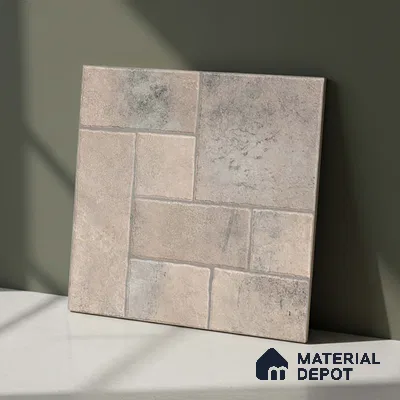 Stone Floor Tile TL 10365 C Cotto Moca Decor 2 ft x 2 ft Matte Finish Anti Skid Vitrified Tile - 12 mm | Suitable for Balcony, Terrace & Coutyard