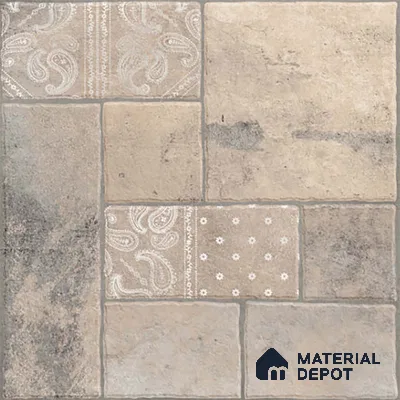 Stone Floor Tile TL 10365 D Cotto Moca Slate Decor 2 ft x 2 ft Matte Finish Anti Skid Vitrified Tile - 12 mm | Suitable for Balcony, Terrace & Coutyard
