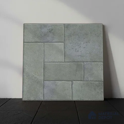 Stone Floor Tile TL 10365 Cotto Emerald Decor 2 ft x 2 ft Matte Finish Anti Skid Outdoor Parking Vitrified Tile - 12 mm  | Suitable for Parking, Balcony, Terrace & Coutyard