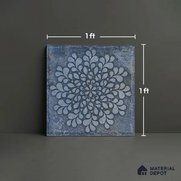 Stone Look TL 10360 D Anti Skid Tile Floor Tile 1 ft x 1 ft Vitrified Matte Finish - 12 mm