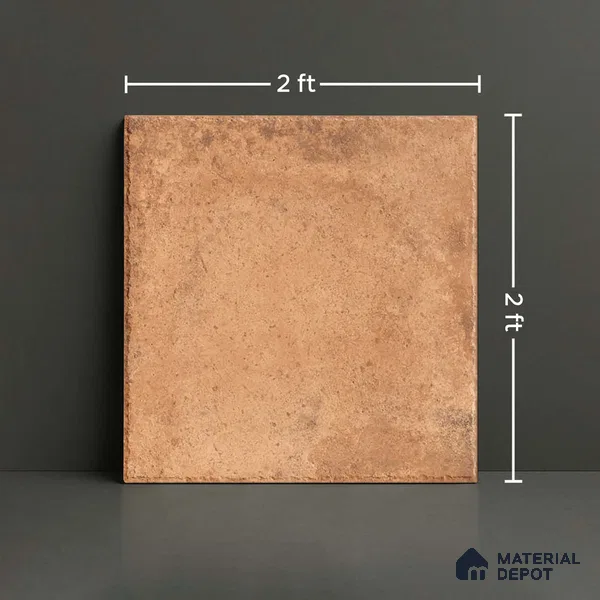Stone Floor Tile TL 10360 E Treviso Brown 2 ft x 2 ft Matte Finish Anti Skid Vitrified Tile - 12 mm  | Suitable for Balcony, Terrace & Coutyard