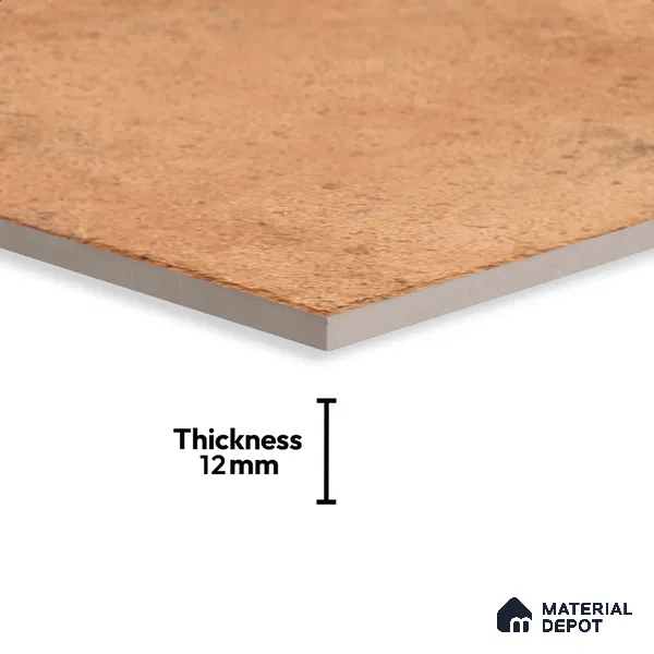 Stone Floor Tile TL 10360 E Treviso Brown 2 ft x 2 ft Matte Finish Anti Skid Vitrified Tile - 12 mm  | Suitable for Balcony, Terrace & Coutyard