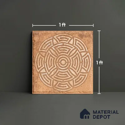 Stone Look TL 10360 H Anti Skid Tile Floor Tile 1 ft x 1 ft Vitrified Matte Finish - 12 mm
