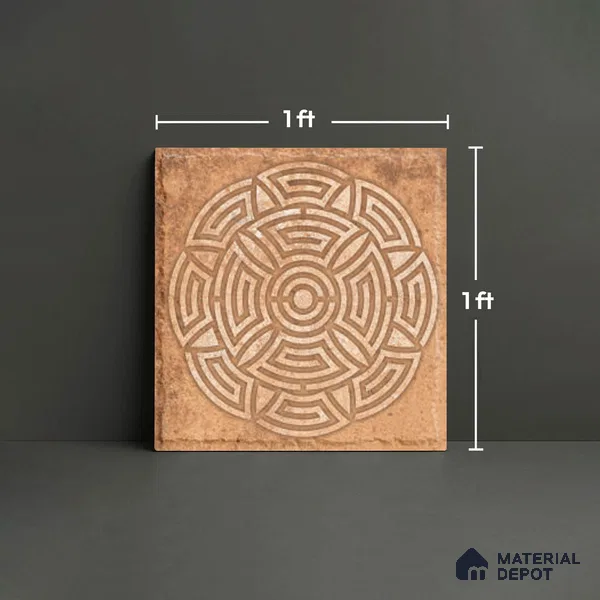 Stone Look TL 10360 H Anti Skid Tile Floor Tile 1 ft x 1 ft Vitrified Matte Finish - 12 mm