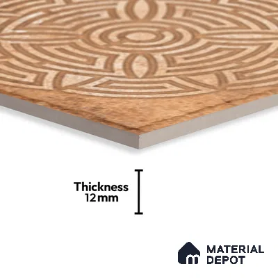 Stone Look TL 10360 H Anti Skid Tile Floor Tile 1 ft x 1 ft Vitrified Matte Finish - 12 mm