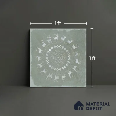 Stone Look TL 10369 D Anti Skid Tile Floor Tile 1 ft x 1 ft Vitrified Matte Finish - 12 mm