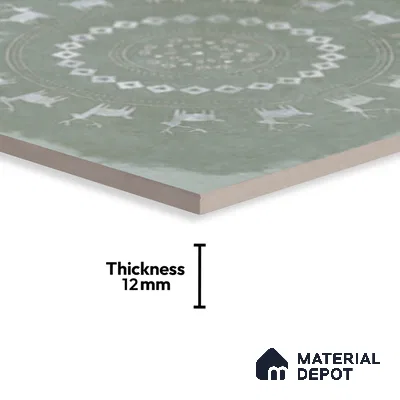 Stone Look TL 10369 D Anti Skid Tile Floor Tile 1 ft x 1 ft Vitrified Matte Finish - 12 mm