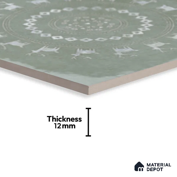 Stone Look TL 10369 D Anti Skid Tile Floor Tile 1 ft x 1 ft Vitrified Matte Finish - 12 mm
