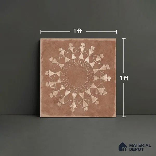 Stone Look TL 10369 H Anti Skid Tile Floor Tile 1 ft x 1 ft Vitrified Matte Finish - 12 mm