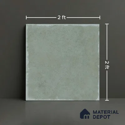 Stone Floor Tile TL 10369 Ruby Mint 2 ft x 2 ft Matte Finish Anti Skid Vitrified Tile - 12 mm  | Suitable for Balcony, Terrace & Coutyard