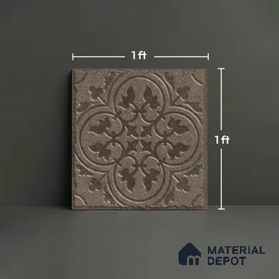 Stone Look TL 10358 D Anti Skid Tile Floor Tile 1 ft x 1 ft Vitrified Matte Finish - 12 mm