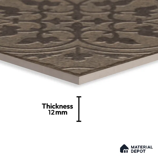 Stone Look TL 10358 D Anti Skid Tile Floor Tile 1 ft x 1 ft Vitrified Matte Finish - 12 mm
