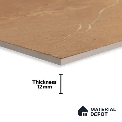 Stone Floor Tile TL 10358 E Blonze Brown 2 ft x 2 ft Matte Finish Anti Skid Vitrified Tile - 12 mm | Suitable for Balcony, Terrace & Coutyard