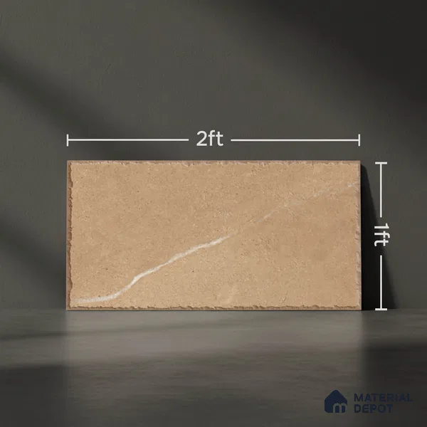 Stone Look TL 10358 F Anti Skid Tile Floor Tile 2 ft x 1 ft Vitrified Matte Finish - 12 mm