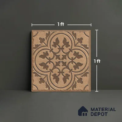 Stone Look TL 10358 H Anti Skid Tile Floor Tile 1 ft x 1 ft Vitrified Matte Finish - 12 mm