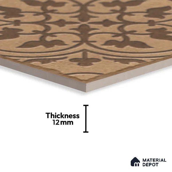 Stone Look TL 10358 H Anti Skid Tile Floor Tile 1 ft x 1 ft Vitrified Matte Finish - 12 mm
