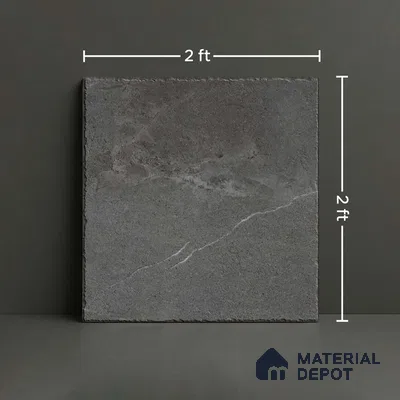 Stone Floor Tile TL 10358 I Blonze Grey 2 ft x 2 ft Matte Finish Anti Skid Vitrified Tile - 12 mm | Suitable for Balcony, Terrace & Coutyard