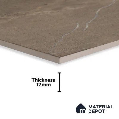 Stone Floor Tile TL 10358 Blonze Coffee 2 ft x 2 ft Matte Finish Anti Skid Vitrified Tile - 12 mm | Suitable for Balcony, Terrace & Coutyard