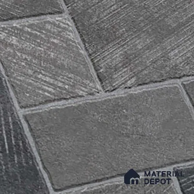 Stone Floor Tile TL 10363 B Mezzo nero Decor 2 ft x 2 ft Matte Finish Anti Skid Vitrified Tile - 12 mm | Suitable for Balcony, Terrace & Coutyard