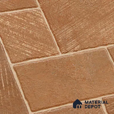 Stone Floor Tile TL 10363 D Mezzo Brown Decor 2 ft x 2 ft Matte Finish Anti Skid Vitrified Tile - 12 mm | Suitable for Balcony, Terrace & Coutyard