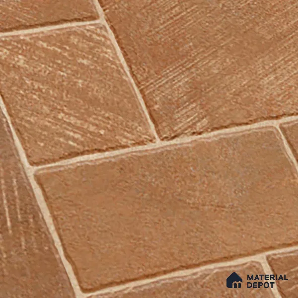 Stone Floor Tile TL 10363 D Mezzo Brown Decor 2 ft x 2 ft Matte Finish Anti Skid Vitrified Tile - 12 mm | Suitable for Balcony, Terrace & Coutyard