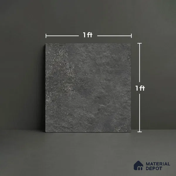 Stone Look TL 10356 C Anti Skid Tile Floor Tile 1 ft x 1 ft Vitrified Matte Finish - 12 mm