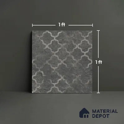 Stone Look TL 10356 D Anti Skid Tile Floor Tile 1 ft x 1 ft Vitrified Matte Finish - 12 mm